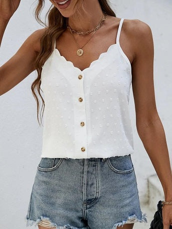 Versatile V-Neck Camisole and Spaghetti Strap Tank Tops