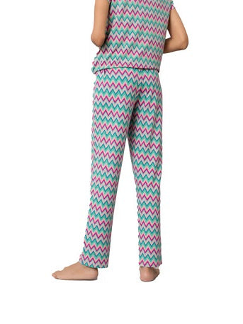 Alpine Peaks Stripe Top & Pajama Night Suit