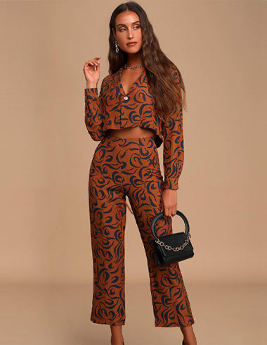 Abstract Print Co-ord Set