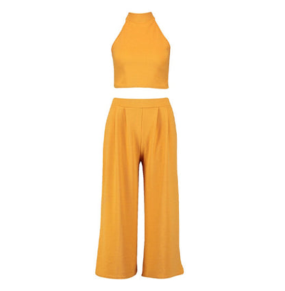 Yellow solid Co-ord Set