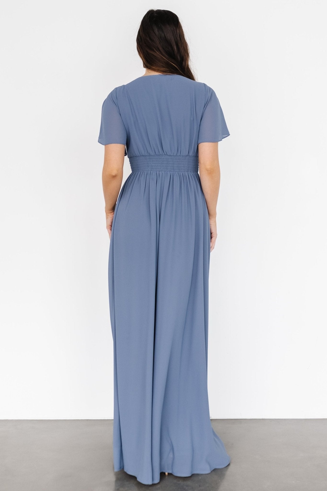 Elchic High Waist Georgette Maxi Dress