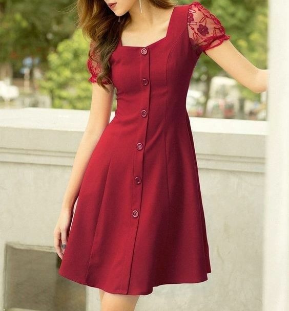 Elchic Button Down A-line Dress