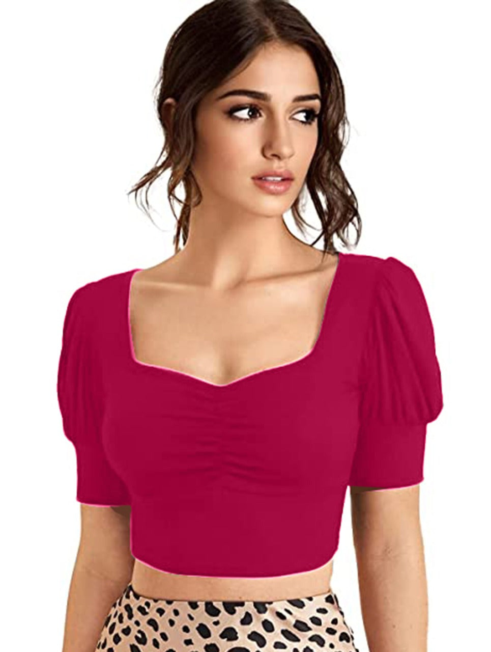 Sweetheart Neck Velvet Top